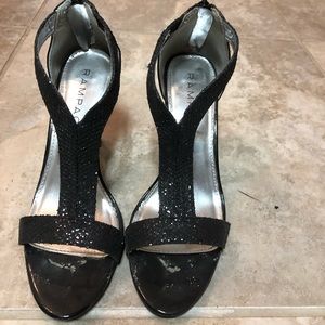 Black rampage heels